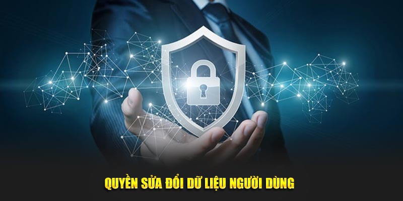 Quyền sửa đổi dữ liệu người dùng